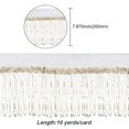 thumbnail image 2 of 10 Yards Beading Sequins Polyester Tassel Ribbons Garment Accessories Gold 7-7/8 inch(200mm), 2 of 7