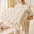 thumbnail image 2 of Heavy Warm Sherpa Throw Blanket, Luxury Thicken Plush Flannel Blanket for All Season Winter, No Shed No Pilling, Cozy Soft Reversible Check Fleece Throw Blanket for Bed and Couch, A, 2 of 4