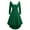 Green, variant on Womens Christmas Mrs Claus Outfit Santa Midi Dress Xmas Party Dresses Long Sleeve V Collar L Black