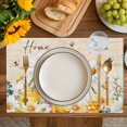 thumbnail image 4 of White Daisy Placemats Set of 4, Spring Floral Bees Elegant Pastoral Botanical Placemats for Dining Table, Place Mats for Kitchen Tabletop, Waterproof Wipeable Dining Table Mats Set, 4 of 9