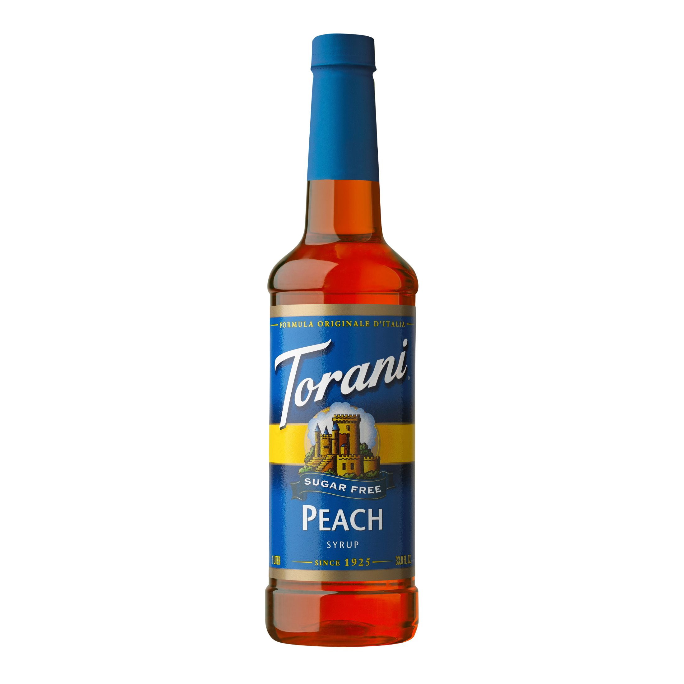 (4 pack) Torani Sugar Free Peach Flavoring Syrup, 25.4 fl oz