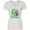 AA-White, variant on Inktastic St Patricks Day Irish Unicorn Illustration with Shamrocks Women's V-Neck T-Shirt