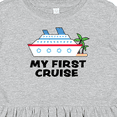 thumbnail image 4 of Inktastic My First Cruise with Cruise Ship and Palm Trees Girls Toddler Dress, 4 of 5