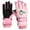 #Pink, variant on Fridja Kids Winter Gloves Waterproof Snow Ski Gloves Warm Unisex Gloves Mittens Windproof for Cold Weather Girls Boys Children 6-11 Years Old