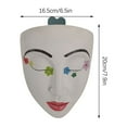 thumbnail image 3 of Head Planter Wall Mounted, Wall Planter, Wall Vases for Flowers, Resin Face Wall Planter Wall Vase for Flower Plant Pot with Drainage Suitable for Home Decor Planter Gifts, 3 of 3