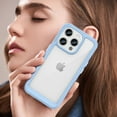 thumbnail image 6 of Allytech for iPhone 15 Pro Case, Clear Back Cover Hard Shell Rugged Hybrid Shockproof Cell Phone Case for Apple iPhone 15 Pro, Blue, 6 of 8