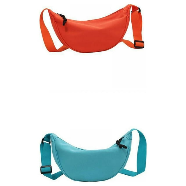 Bolso de hombro Yinane Tote de hombro naranja azul 2 uds