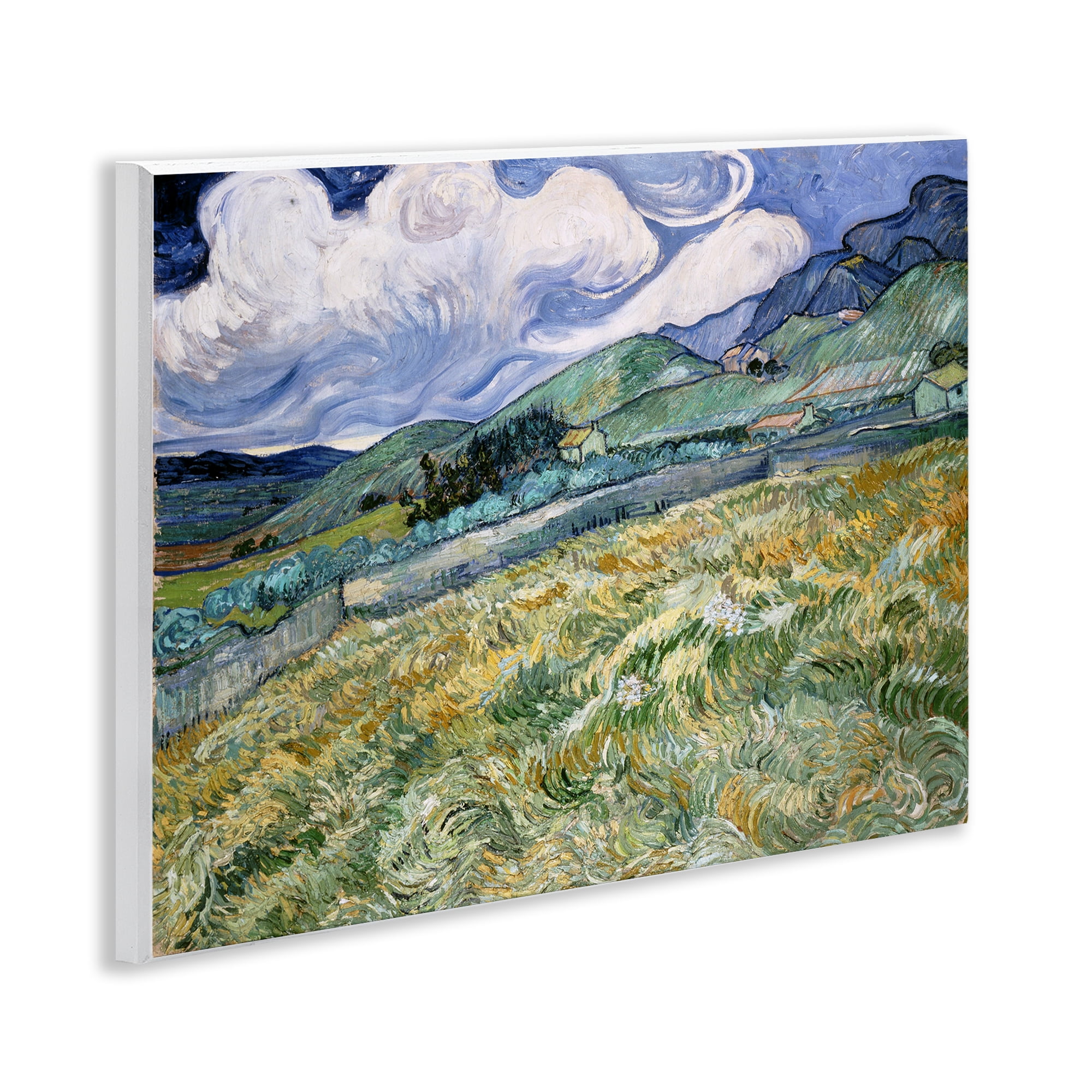 Stupell Industries Classic Landscape From Saint Remy Landscape & Nature Painting Unframed Art Print Wall Art, 14 x 11