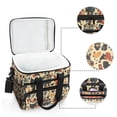 thumbnail image 6 of FORMRS Insulated Cooler Bag 24 Cans Capacity Soft Leakproof Lunch Box with Side Pockets, Red Geometric, 6 of 7