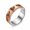 Rose-Gold, variant on Women’s and Men’s Butterfly Spinner Ring, Stainless Steel Casual Style, Four Rotating Color Options, 8mm Wide Profile, Whole Sizes 6-12 for Daily Wear and Friendship Gifts