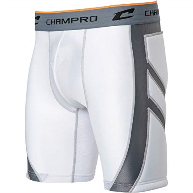 Champro Sports ADULT WindUp Baseball Softball Compression Sliding Shorts w/ Cup