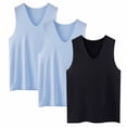 thumbnail image 2 of Business Casual Tops for Women Kelon Womens Tank Tops V Neck Fashion Clothes Vacation Outfits Summer Going Out Basic Tee, 5XL, 2 of 9