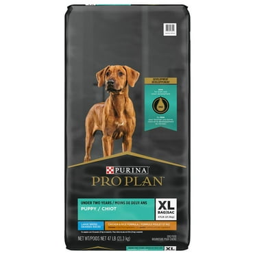Purina Pro Plan High Protein Large Breed Dry Puppy Food, Chicken and Rice Formula - 47 lb. Bag