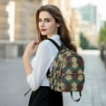 thumbnail image 6 of FORMRS Mini Backpack Purse for Women Travel Daypack Casual Shoulder Bag, Green Tartan Pattern, 6 of 7