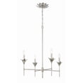 thumbnail image 2 of Crystorama Broche 4 Light Antique Silver Chandelier - 28"W x 28"H x 28"D, 2 of 10
