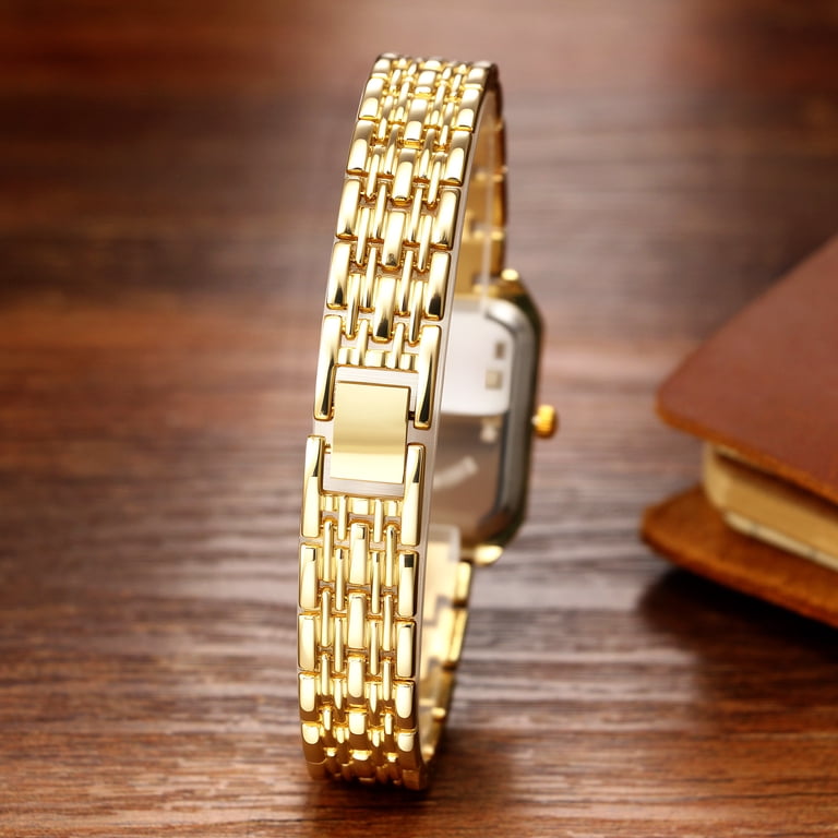 Women\'s Square Bracelet Watch Stainless Steel Strap Analog Quartz Elegant Wrist Amazon.com: Avaner Women main image 4