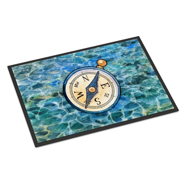 Carolines Treasures BB5347MAT Tapis de Boussole Intérieur Ou Extérieur de 18 x 27 Po