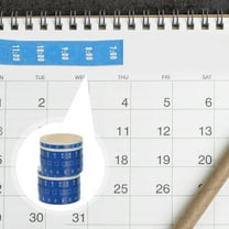 Masking Washi Tape Set Day of the Week Washi Tape Date Week Time Grid Washi Paper Tapes Decorative Stationery Masking Tape Planner Sticker 8 Rolls