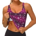 thumbnail image 3 of KLL Snowflakes And Christmas for Workout Tank Tops for Women,U Back Fitness Top Built in Shelf Bras Padded Fit for Yoga Gym-Medium, 3 of 8