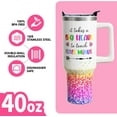 thumbnail image 4 of Teacher Gifts 40oz Tumbler with Handle and Lid Straw, Stainless Steel Double Walled Vacuum Insulated Cup, Teachers '' Day Practitioner Appreciation Graduation Birthday Gifts for Women Men (1 PC), 4 of 6
