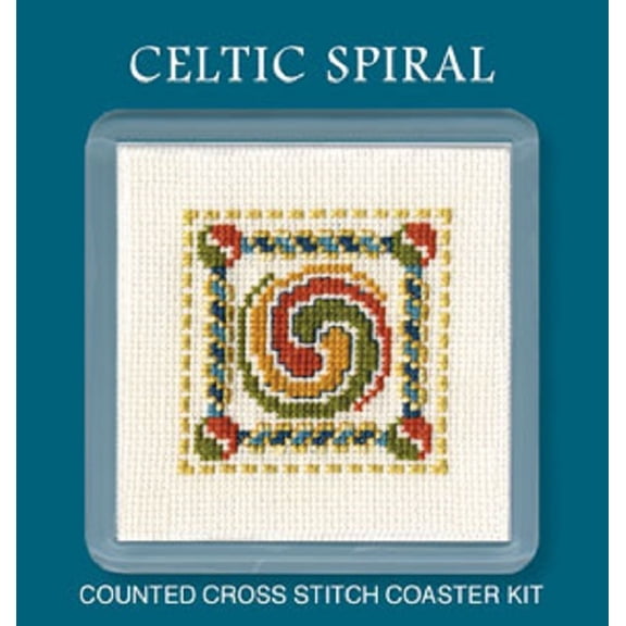 Textile Heritage Coaster Kit - Celtic Spiral