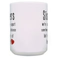 thumbnail image 3 of ThisWear Older Sisters Gifts Sisters Rarely Apart Sister Mug Set 2 Pack Gift 15oz Coffee Mugs, 3 of 4