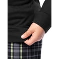 thumbnail image 5 of Fruit of the Loom Boy's Sleep Long Sleeve Top & Velour Fleece Pajama Set, 2-Piece, Sizes 4-16, 5 of 11