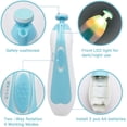 thumbnail image 4 of Electric Baby Nail Trimmer | Safe Newborn Toddler Nail File Clippers Kit for Triming and Polishing with Light, 4 of 6