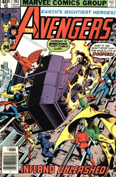 Cover of The Avengers #193
