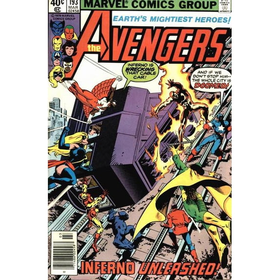 Avengers, The #193 (Newsstand) VF ; Marvel Comic Book