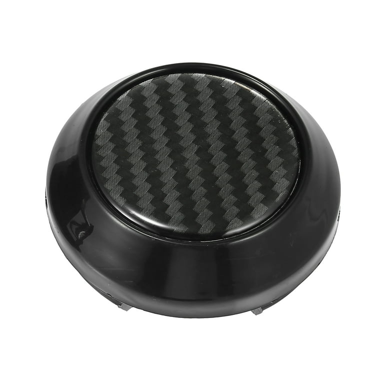 64mm 2.51 Automotive Wheel Center Caps Universal Tyre Hub Cap Cover Carbon  Fiber Pattern 4pcs