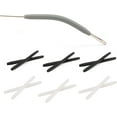 thumbnail image 2 of Silicone Glasses End Tip Grips, Anti-Slip Eyeglass Ear Sock Pieces Tube Sleeve, Silicone Elastic Comfort Eyeglasses Retainer For Thin Temples(6 Pairs,Black&White), 2 of 8