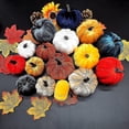 thumbnail image 2 of Paquete De 9 Calabazas Artificiales JanHm Cosecha De Otoño Decoración Realista 6 Cm, 2 of 5