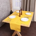 thumbnail image 5 of REDEARTH Table Runner-Ribbed Table Runner Woven Table Linen for Square, Round, Rectangle Dining Table, Coffee Table, Console, Dresser; 100% Cotton 14x72; Dark Gray, 5 of 7