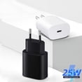 thumbnail image 4 of Galaxy s22 s21 note 20 fast charger usb c black 25w eu plug, 4 of 5