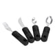 thumbnail image 2 of Utensilios para Parkinson Ticfox 4 piezas Utensilios ponderados de goma Utensilios adaptativos, 2 of 12