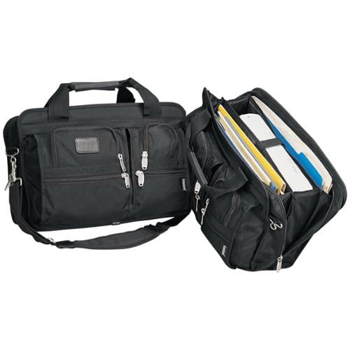 Goodhope Black Expandable Soft Briefcase