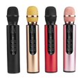 thumbnail image 2 of K6 Handheld Wireless Bluetooth compatible Condenser Microphone Karaoke Speech Mic Speaker - Golden, 2 of 2