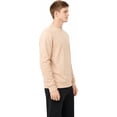 thumbnail image 3 of Milltex 8 oz Midweight Crewneck Fleece Sweatshirt Unisex CVC Blend, Soft Cotton Polyester Pullover, Decorator Ready Blank for Printing, Casual Long Sleeve Sweatshirt for Men and Women-Sand, 3 of 4