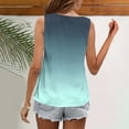 thumbnail image 4 of AherBiu Tank Tops for Women Square Neck Wide Strap Gradient Color Sleeveeless Summer Top Tees Shirts, 4 of 5