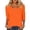 Z1Orange, variant on Trendfront Womens Crew Neck 3/4 Sleeve T Shirts Soft Comfort Tee Lightweight Breathable Classic Stylish Solid Color Casual Tops
