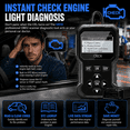 thumbnail image 2 of Professional OBD2 Scanner, Car Scanner Diagnostic Tool: Engine Fault Code Reader Scan Tool with Live Data/Freeze Frame for All OBDII Cars After 1996,Black, 2 of 9