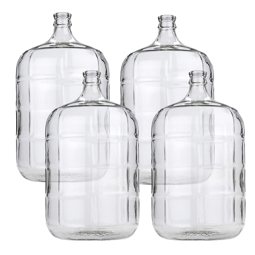 Set of 4, Five Gallon Glass Carboys For Beer or Wine Making Walmart
