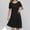 B171 Black womens summer dresses clearance under $5, variant on Women Dresses under $10! Xqxayjr Women Summer Plus Size Midi Tshirts Sundress Short Sleeve Cotton Linen Flowy Swing Aline Homecoming Dresses Crewneck Going Out White Funaral Dresses