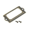 thumbnail image 4 of Metal Label Holders, 70x33mm 40Pack File Name Card Tag Label Frame, Bronze Tone, 4 of 6