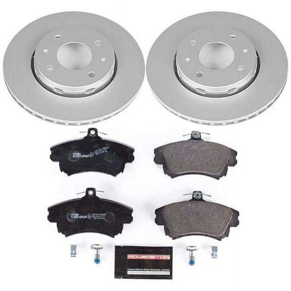 Power Stop Front Euro-Stop ECE-R90 Certified Brake Pad and Rotor Kit ESK911