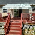 thumbnail image 6 of ALEKO 10' x 8' Retractable Patio Awning, Green and White Striped Color, 6 of 8
