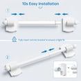 thumbnail image 6 of Sindcom 1 Pack Magnetic Curtain Rod, 16 to 28 Inches Adjustable Strong Magnet Bar for Door, Classroom Whiteboard, and Any Metal Space, No Drill Required, White, 6 of 7