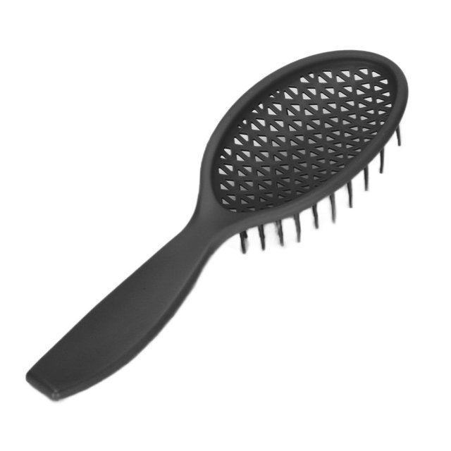 Cepillo Para El Cabello Peine De Masaje Diseño Hueco Antideslizante Curvo