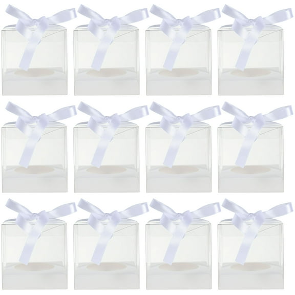 Houderco Transparent Packing Box 30Pcs 9.00X9.00X9.00Cm For Baby Baptism Parties